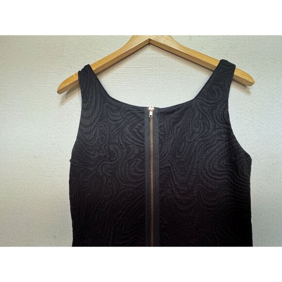 Adrianna Papell Bodycon Evening Dress Womens 6 Black Textured Sleeveless Sheath - Picture 10 of 13